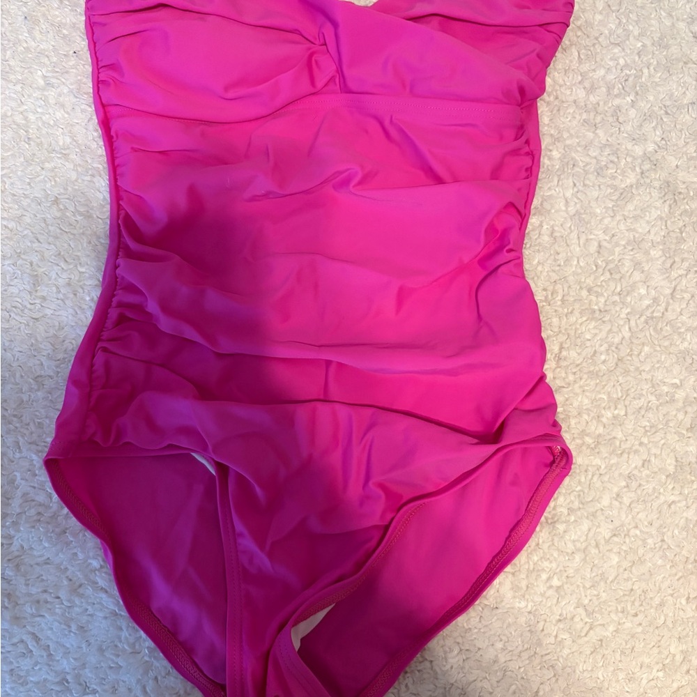 Vibrant Pink One Piece Swimsuit